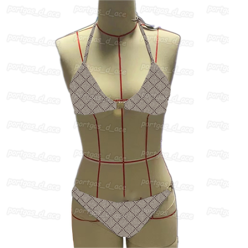 Vintage Letters Womens Bikinis Halter Letter Metal Buckle Swimwear Spa Swim Diving Split Low Waist Swimsuit, Beige with label #43
Vintage Letters Womens Bikinis Halter Letter Metal Buckle Swimwear Spa Swim Diving Split Low Waist Swimsuit, Beige with label #43