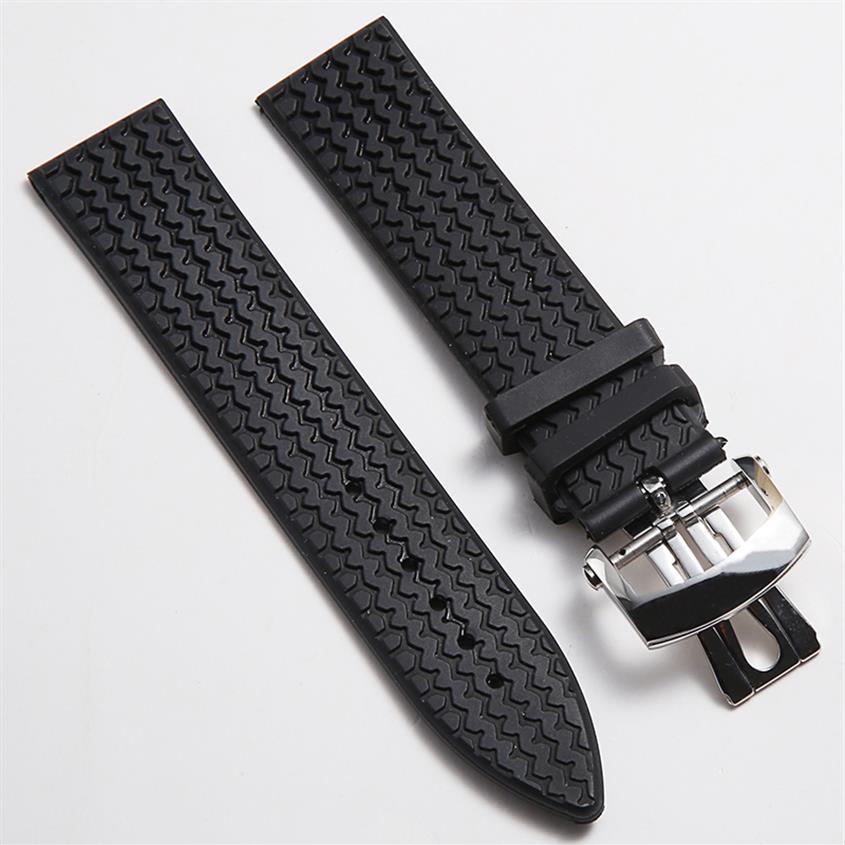 21 23mm Waterproof Rubber Watchband For Chopard Tyre Texture Silicone Watch Strap Black Men Women Tape Wrist Bracelet On 220620243E
21 23mm Waterproof Rubber Watchband For Chopard Tyre Texture Silicone Watch Strap Black Men Women Tape Wrist Bracelet On 220620243E
