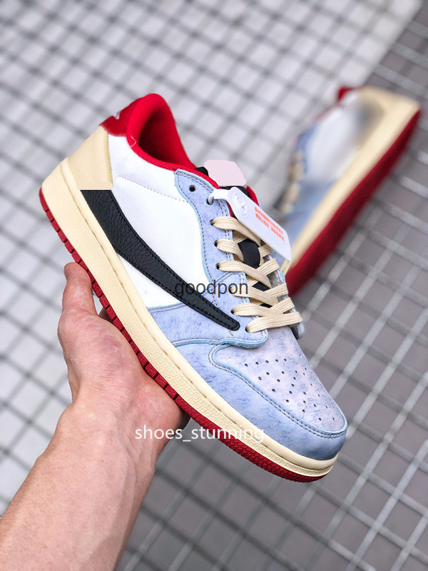 Top Quality Shoes Jumpman 1 Low White Blue Red Black Travis Scotts LOW-top culture casual sports basketball shoe Leather Trainers Ship
Top Quality Shoes Jumpman 1 Low White Blue Red Black Travis Scotts LOW-top culture casual sports basketball shoe Leather Trainers Ship