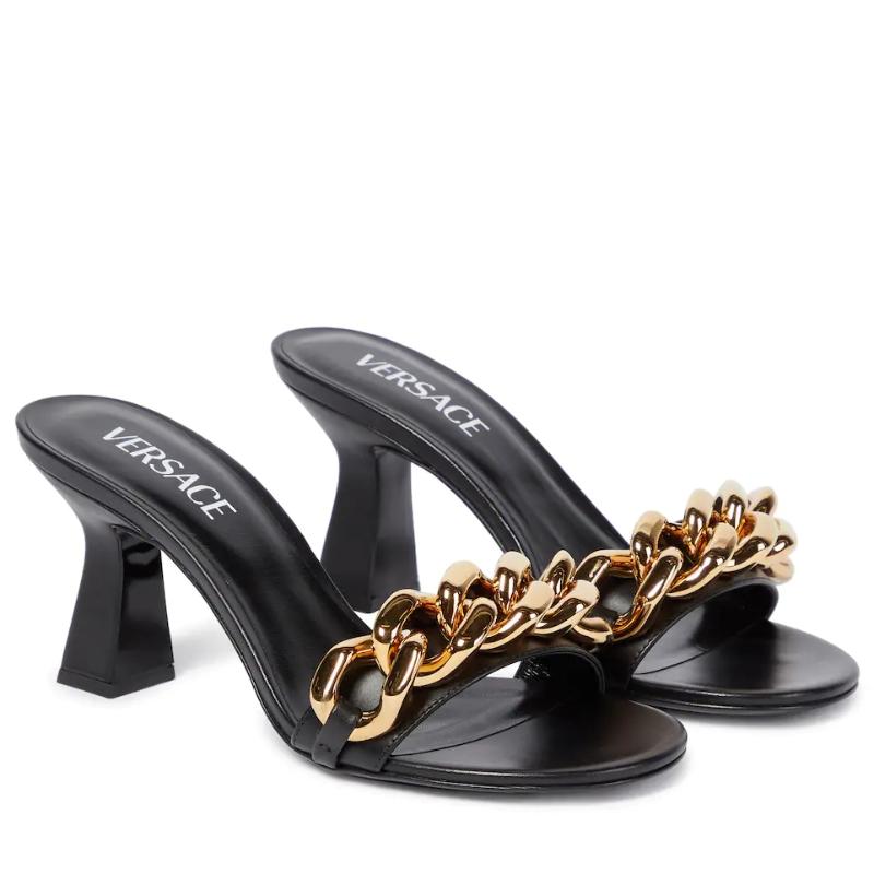 Slippers Metal Chain Buckle Mules Summer Women Shoes Woman Slides Solid Leather Thick High Heels Peep Toe Casual Female, Blue
Slippers Metal Chain Buckle Mules Summer Women Shoes Woman Slides Solid Leather Thick High Heels Peep Toe Casual Female, Blue