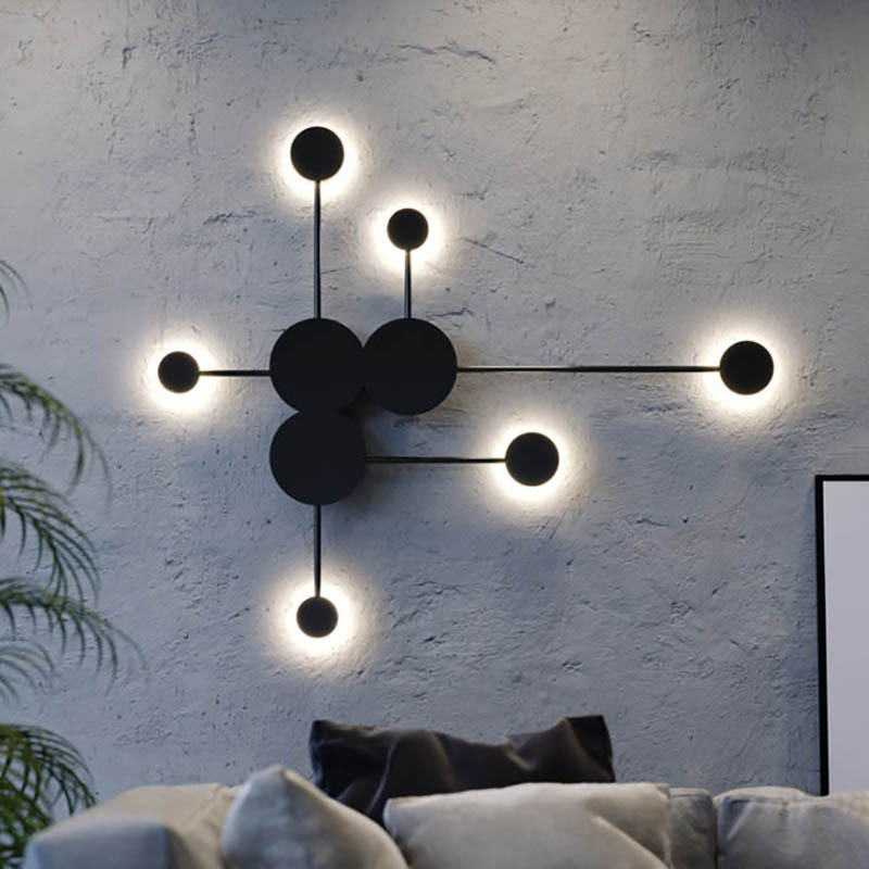 Lampe murale nordique créative moderne LED lampe murale individuelle salon art lumière LED escalier d'escalier de lumière LED mur lumière lumière