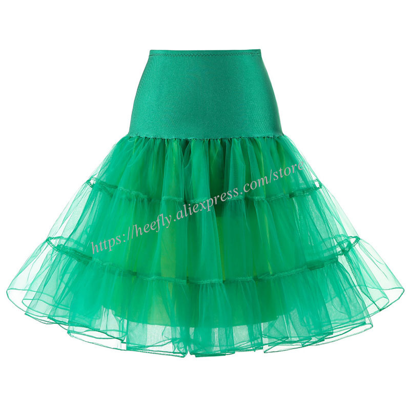 Tulle Skirts Womens Fashion High Waist Pleated Tutu Retro Vintage Petticoat Crinoline Underskirt Faldas saia 220317