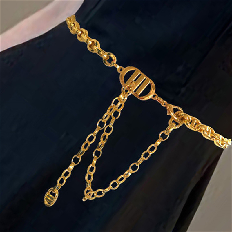 Designer Women Metal Waist Chain Fashion Gold Silver Belt Adjustable Versatile Skirt Jeans Belt High Quality
Designer Women Metal Waist Chain Fashion Gold Silver Belt Adjustable Versatile Skirt Jeans Belt High Quality