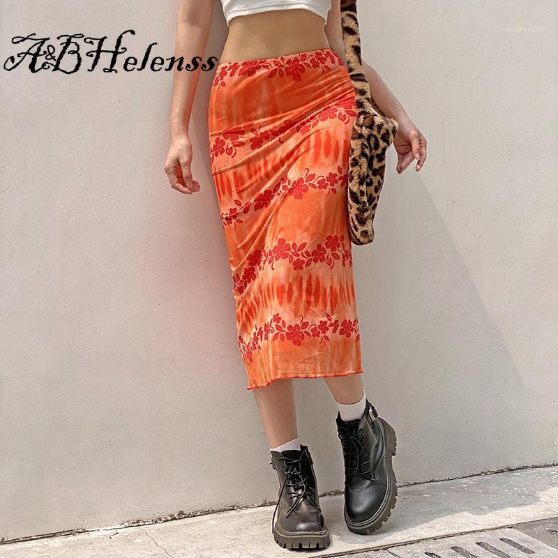 Orange Floral Long Skirts Y2k Summer Frill Sweet Cute Mid-Calf Women Beach Style Fashion
Orange Floral Long Skirts Y2k Summer Frill Sweet Cute Mid-Calf Women Beach Style Fashion