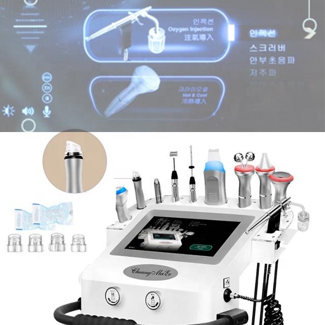 Factory outlet 11 In 1 Facial Care Cleaning Rejuvenation Microdermabrasion Machine H2o2 Glow Skin Carbon Jet Skin Tightening And Whitening Beauty Equi