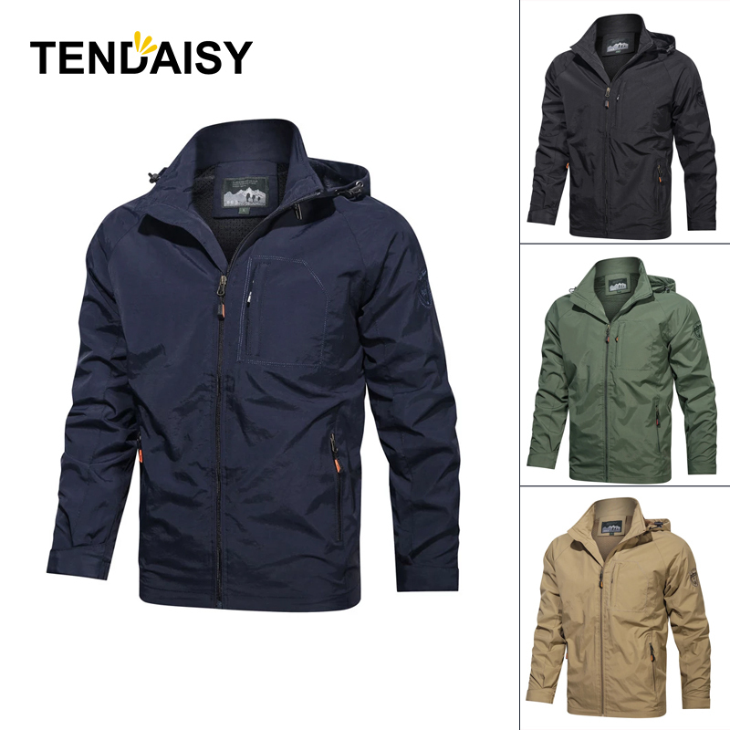 Men Jacket Waterproof Coats Breathable Camping Hiking Outdoor Sports Climbing Trekking Windbreaker Travel Spring Autumn 220813