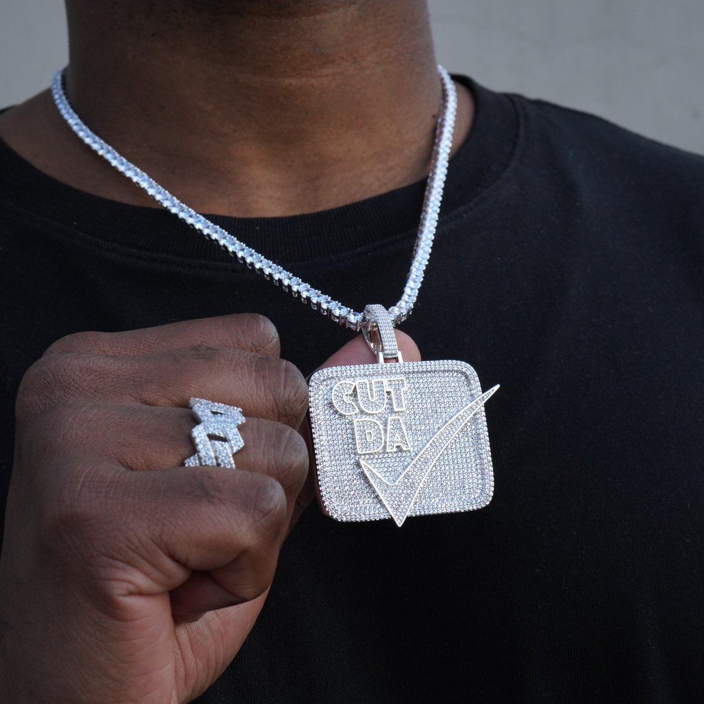 Hip Hop Cool Letters Pendant Micro Pave Cubic Zirconia Bling Fashion Charm Necklaces Jewelry for Men Women