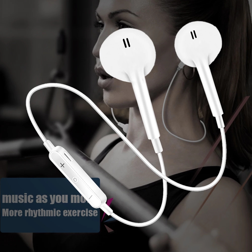 S6 Wireless Earphone music headset Neckband Sport bluetooth Stereo Earbuds Earphone with Mic For iPhone Samsung Xiaomi, Black
S6 Wireless Earphone music headset Neckband Sport bluetooth Stereo Earbuds Earphone with Mic For iPhone Samsung Xiaomi, Black