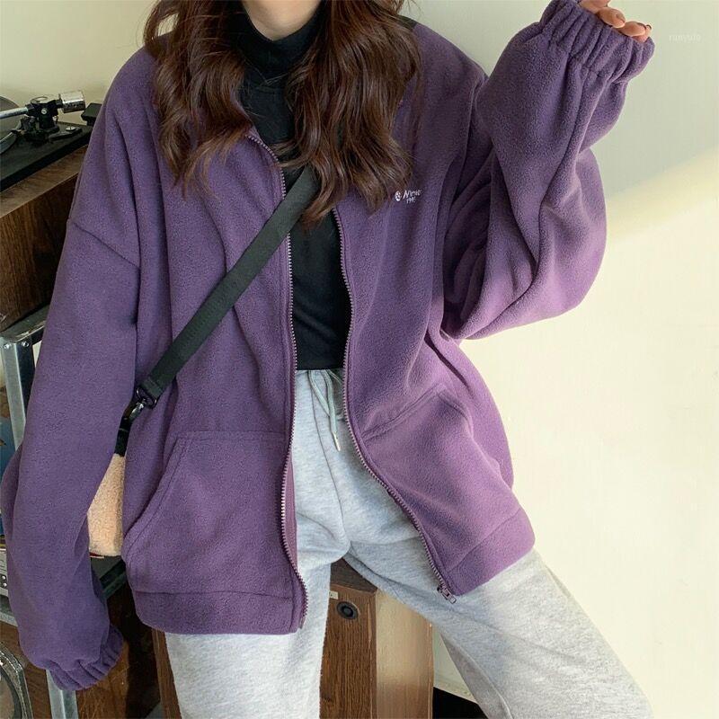 Women's Hoodies & Sweatshirts Polar Fleece Swearter Lapel Print Pocket Long Sleeve Korean Style Fashion Casual BF Ulzzang Harajuku Women, Gray
Women's Hoodies & Sweatshirts Polar Fleece Swearter Lapel Print Pocket Long Sleeve Korean Style Fashion Casual BF Ulzzang Harajuku Women, Gray