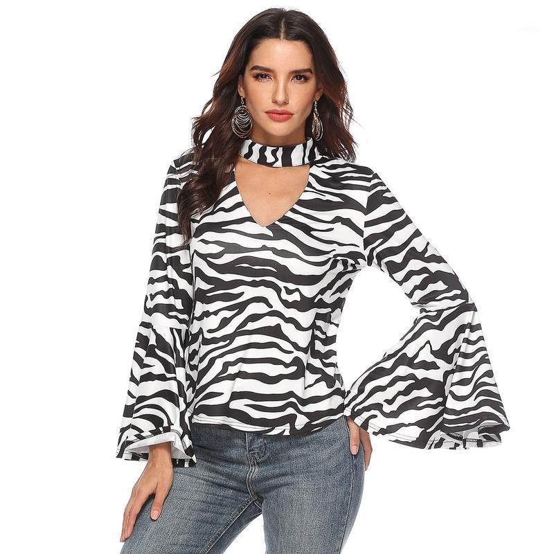 Women' Blouses & Shirts Women Shirt Autumn Blouse Bell Sleeve Zebra Pattern Striped Sexy Blusas Mujer Ladies Womens Tops And 2022
Women' Blouses & Shirts Women Shirt Autumn Blouse Bell Sleeve Zebra Pattern Striped Sexy Blusas Mujer Ladies Womens Tops And 2022