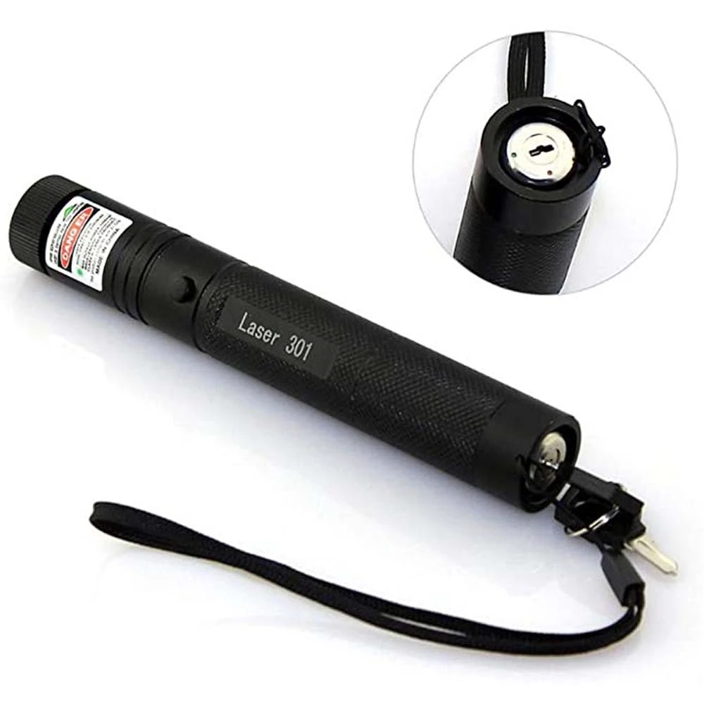 532Nm 5Mw Green Laser Pointer Sight 301 Pointers High Powerful Adjustable Focus Red Dot Lazer Torch Pen Projection With No Battery
