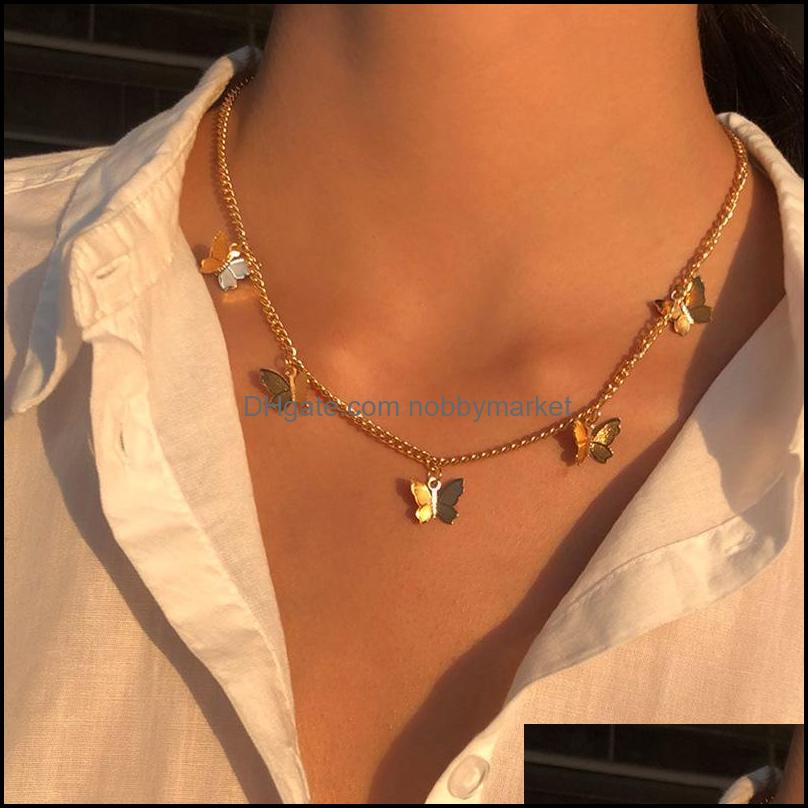 Butterfly Pendant Necklace For Women Animal Charm Choker Necklaces Boho Fashion Design Gold Sier Color Butterflies Lobster Clasp Link Chain
Butterfly Pendant Necklace For Women Animal Charm Choker Necklaces Boho Fashion Design Gold Sier Color Butterflies Lobster Clasp Link Chain