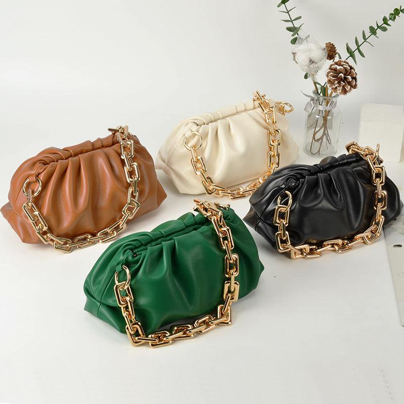 Evening Bags Green/Black 4 Colors Women Shoulder Underarm Gold Chain Cloud Purses Luxury Lady Crossbody Handbags Female Hobos ClutchEvening, Small c
Evening Bags Green/Black 4 Colors Women Shoulder Underarm Gold Chain Cloud Purses Luxury Lady Crossbody Handbags Female Hobos ClutchEvening, Small c