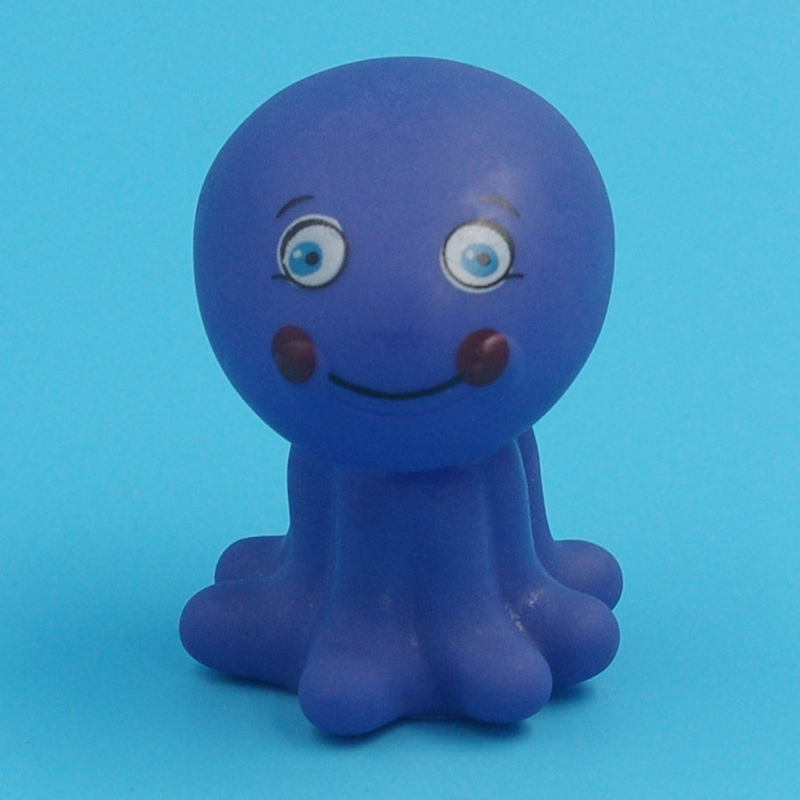 Mini Size Baby Cute Animals Bath Toy Swimming Water Toys Soft Rubber Float Squeeze Sound Kids Wash Play Funny Gift 1013