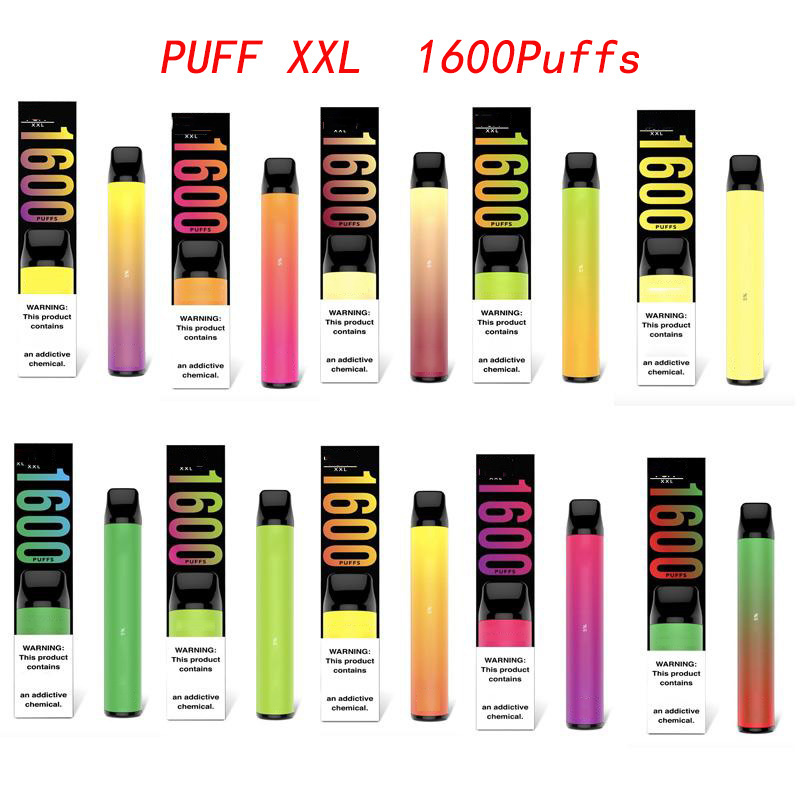Puff XXL Disposable Vape Pen High Quality E Cigarettes Starter Kit 1600+ Puffs 30 Colors Pre-filled 6.5ml Pod Smoking Cartridges 1000mAh Battery Bar
Puff XXL Disposable Vape Pen High Quality E Cigarettes Starter Kit 1600+ Puffs 30 Colors Pre-filled 6.5ml Pod Smoking Cartridges 1000mAh Battery Bar