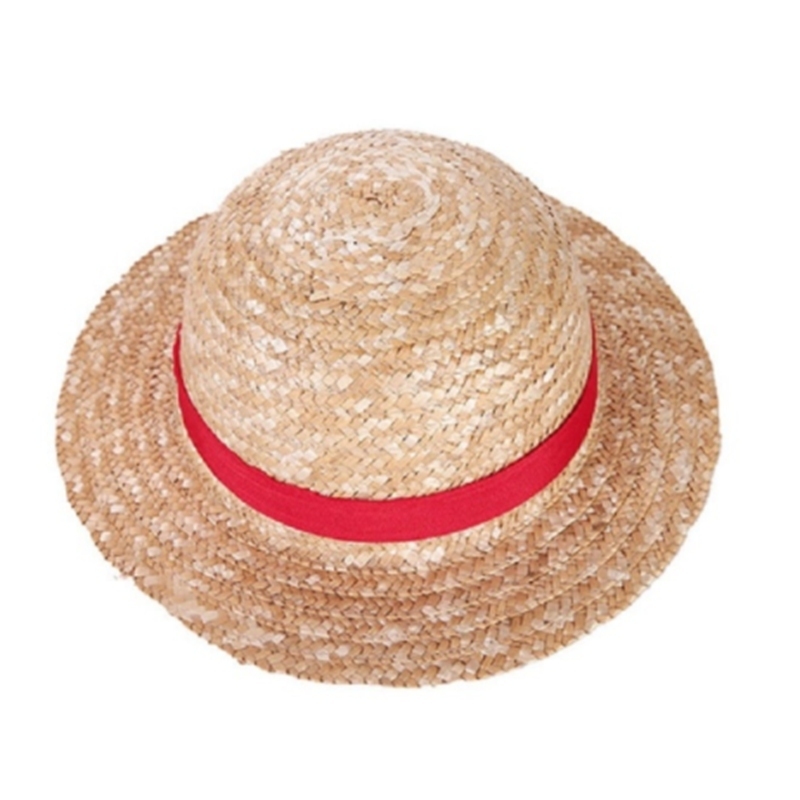 35cm Luffy Straw Hat Japan Anime Performance Animation Cosplay Sun Protection Cap Sunhat Hawaii Hats For Women Adult 220708