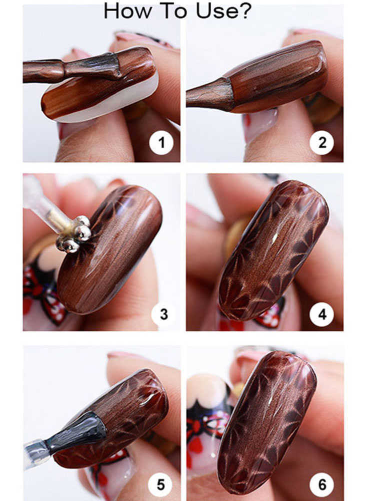 Nail Tool Cat Eye Magnetic Stick Rod Powerful Magnet Pen For Cat Eye Gel Polish Nail Art Decoration Palo Magnetico De Ojo De Gato