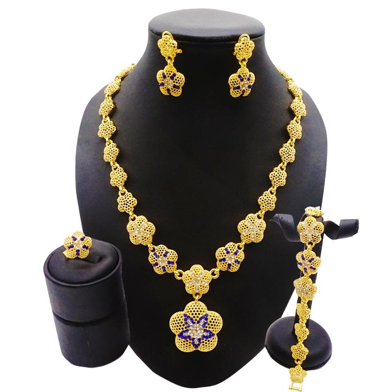 Earrings & Necklace Gold Jewellery Set Dubai African Bridal Gifts Wedding Ornament Flowers Shape Jewelry Sets For Women 24K 2022Earrings, As pic
Earrings & Necklace Gold Jewellery Set Dubai African Bridal Gifts Wedding Ornament Flowers Shape Jewelry Sets For Women 24K 2022Earrings, As pic