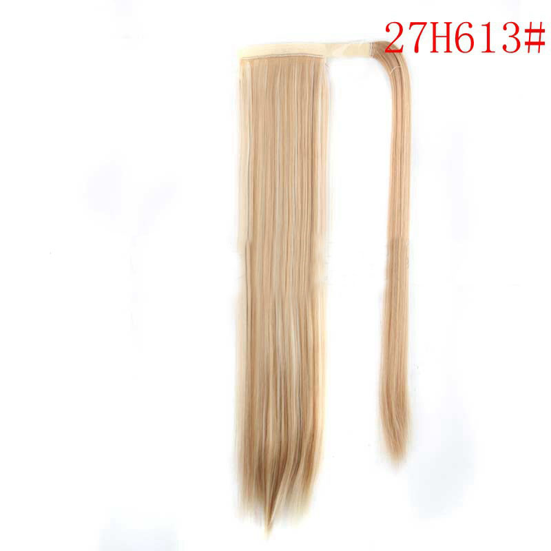 Synthetic Hair Wig European and American Long Straight Women's Ponytail