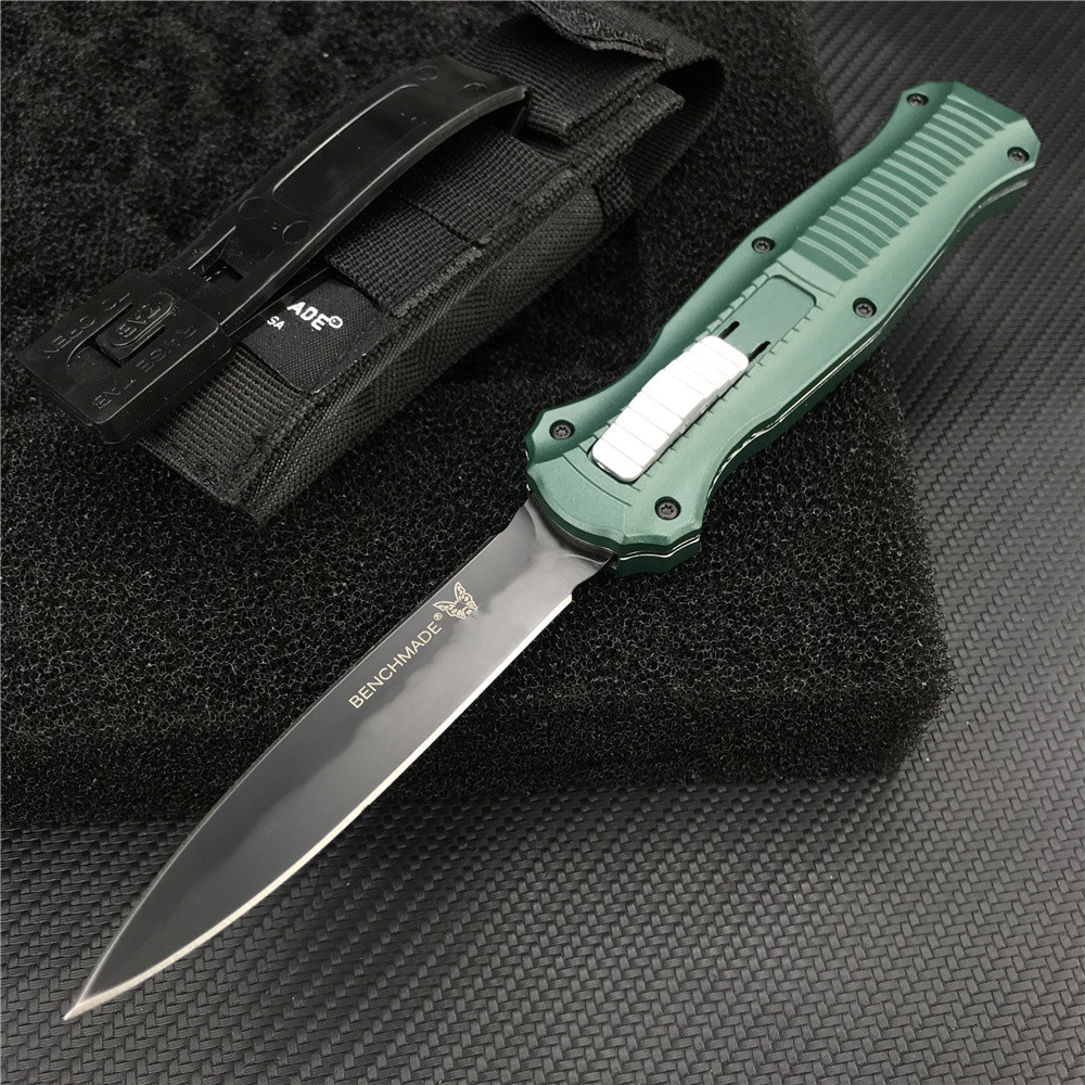 green handle Benchmade 3300 tactical auto knife sharp D2 blade Aluminum alloy handles self defense hunting outdoor EDC knives
green handle Benchmade 3300 tactical auto knife sharp D2 blade Aluminum alloy handles self defense hunting outdoor EDC knives