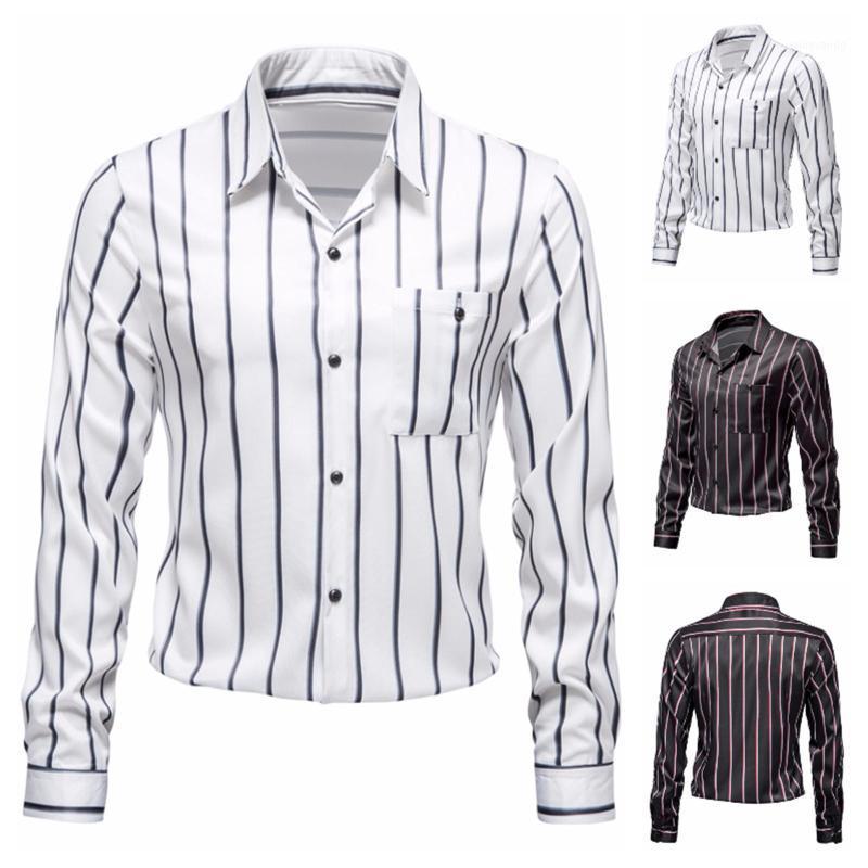 Men' Casual Shirts Striped Shirt Fall Winter Polyester Cotton Blend Loose Lapel Long Sleeve Male Blouse Social Dress, Black
Men' Casual Shirts Striped Shirt Fall Winter Polyester Cotton Blend Loose Lapel Long Sleeve Male Blouse Social Dress, Black