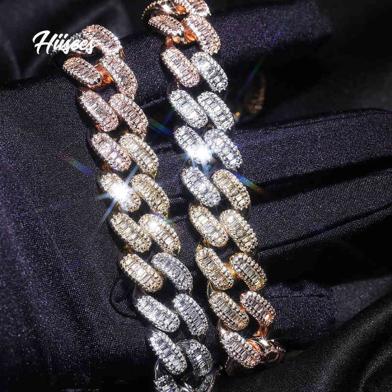 Hise trend two-color Cuban copper inlaid AAA 15mm versatile box buckle hip-hop Necklace
Hise trend two-color Cuban copper inlaid AAA 15mm versatile box buckle hip-hop Necklace
