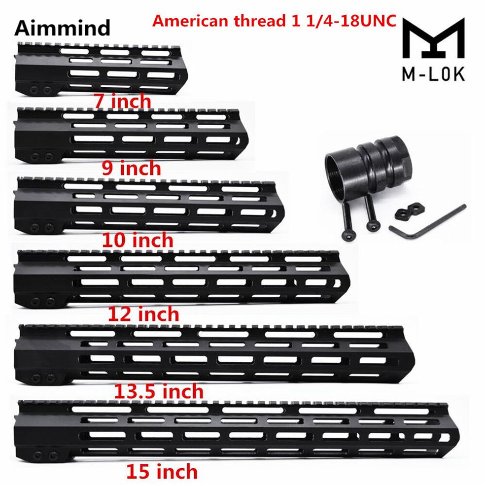 AR15 M-Lok Mlok 7" 9" 10" 12" 13.5" 15"17"19" Slim Float M-LOK Handguard Scope Mount 324P