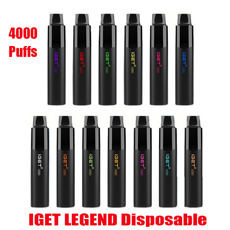 Original IGET LEGEND Disposable Pod Device Kit E-cigarettes 4000 Puffs 12ml Prefilled Cartridge Battery Vape Stick Pen VS 1800 3500 King Bar Mega XXL Authentic
Original IGET LEGEND Disposable Pod Device Kit E-cigarettes 4000 Puffs 12ml Prefilled Cartridge Battery Vape Stick Pen VS 1800 3500 King Bar Mega XXL Authentic