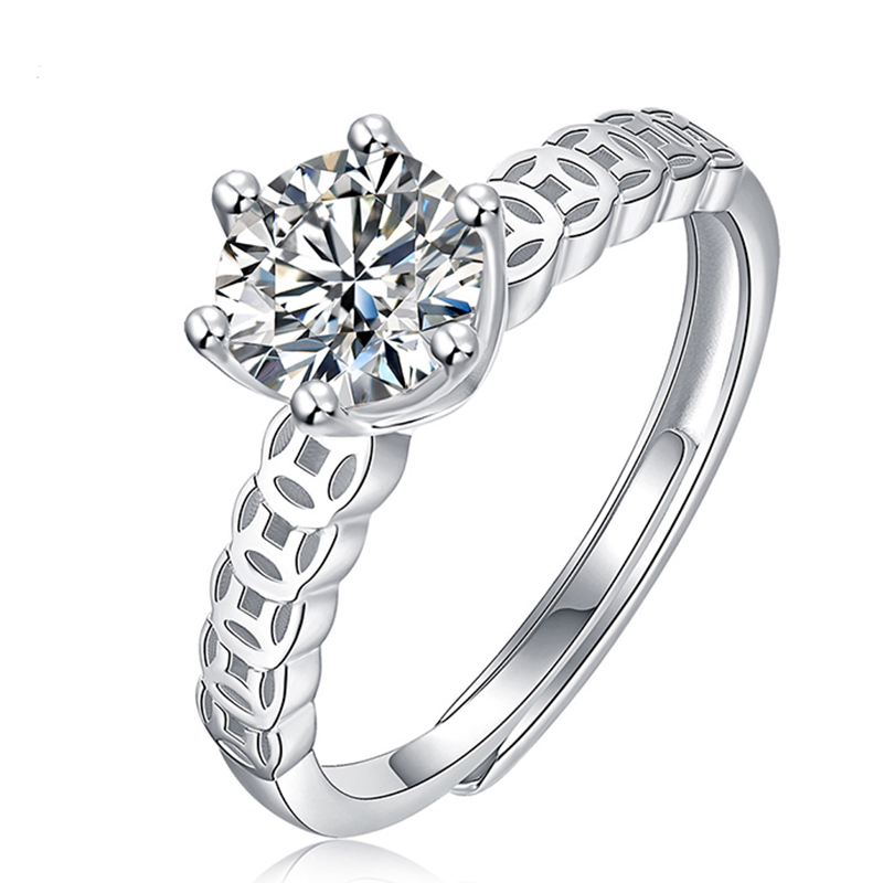 1ct 6.5mm Round Cut EF VVS1 Moissanite 925 Silver Ring Diamond Test Passed Fashion Claw Setting Girl Women Gift
1ct 6.5mm Round Cut EF VVS1 Moissanite 925 Silver Ring Diamond Test Passed Fashion Claw Setting Girl Women Gift