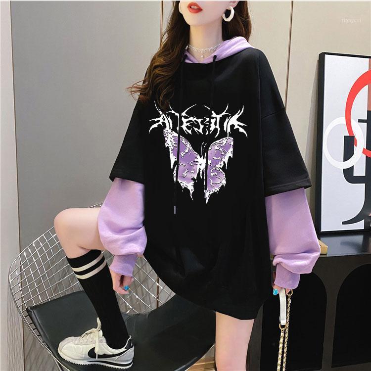 Women' Hoodies & Sweatshirts Korean Version Of Loose Fake Two-piece Sweatshirt Women Hooded 2022 Aesthetic Illustrations Student All-match, Hoodie 3
Women' Hoodies & Sweatshirts Korean Version Of Loose Fake Two-piece Sweatshirt Women Hooded 2022 Aesthetic Illustrations Student All-match, Hoodie 3