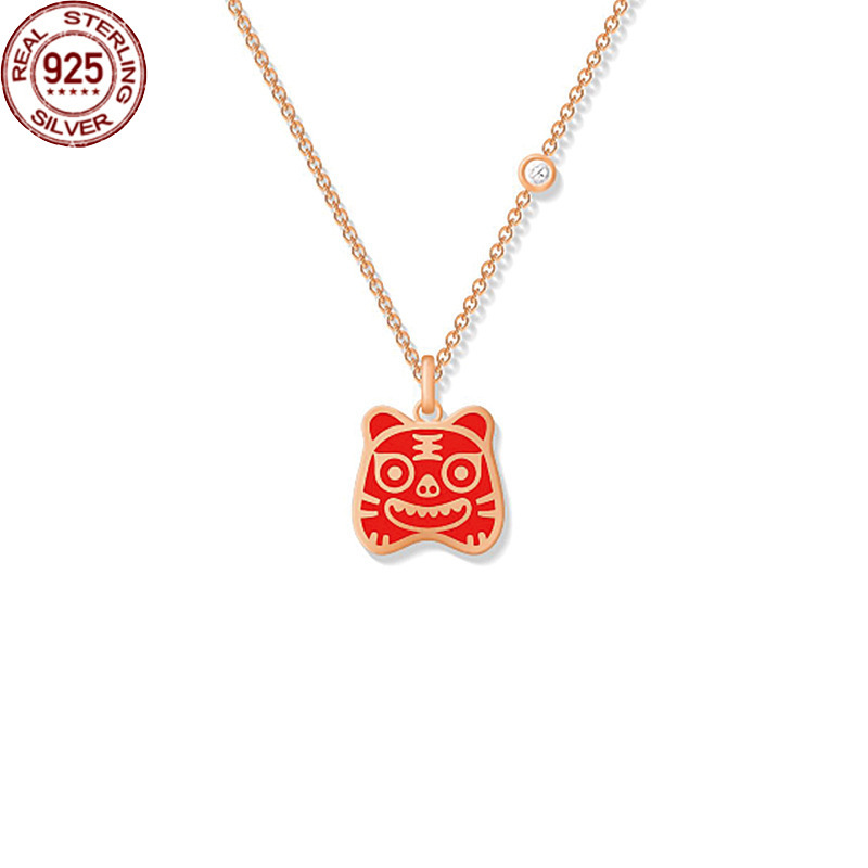 Pendant Necklaces S925 Silver Zodiac Red Rope Bracelet in the Year of Tiger Temperature Sensitive
Pendant Necklaces S925 Silver Zodiac Red Rope Bracelet in the Year of Tiger Temperature Sensitive