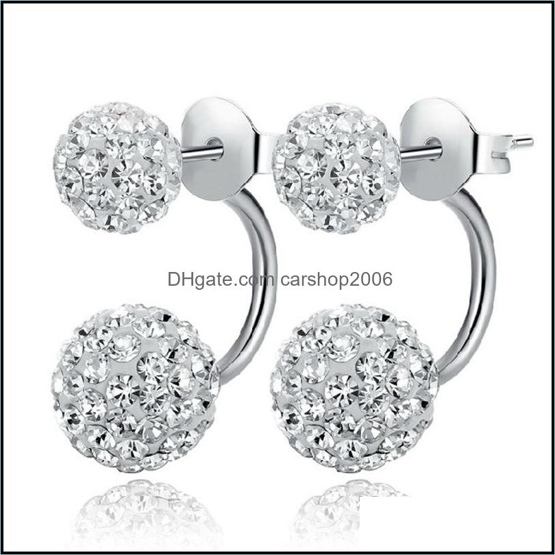 Charm 925 Sier Double Sided Earrings For Women Crystal Disco Ball Stud Korean Girl Jewelry Allergy Drop Delivery 2021 Carshop2006 Dhxyy
Charm 925 Sier Double Sided Earrings For Women Crystal Disco Ball Stud Korean Girl Jewelry Allergy Drop Delivery 2021 Carshop2006 Dhxyy