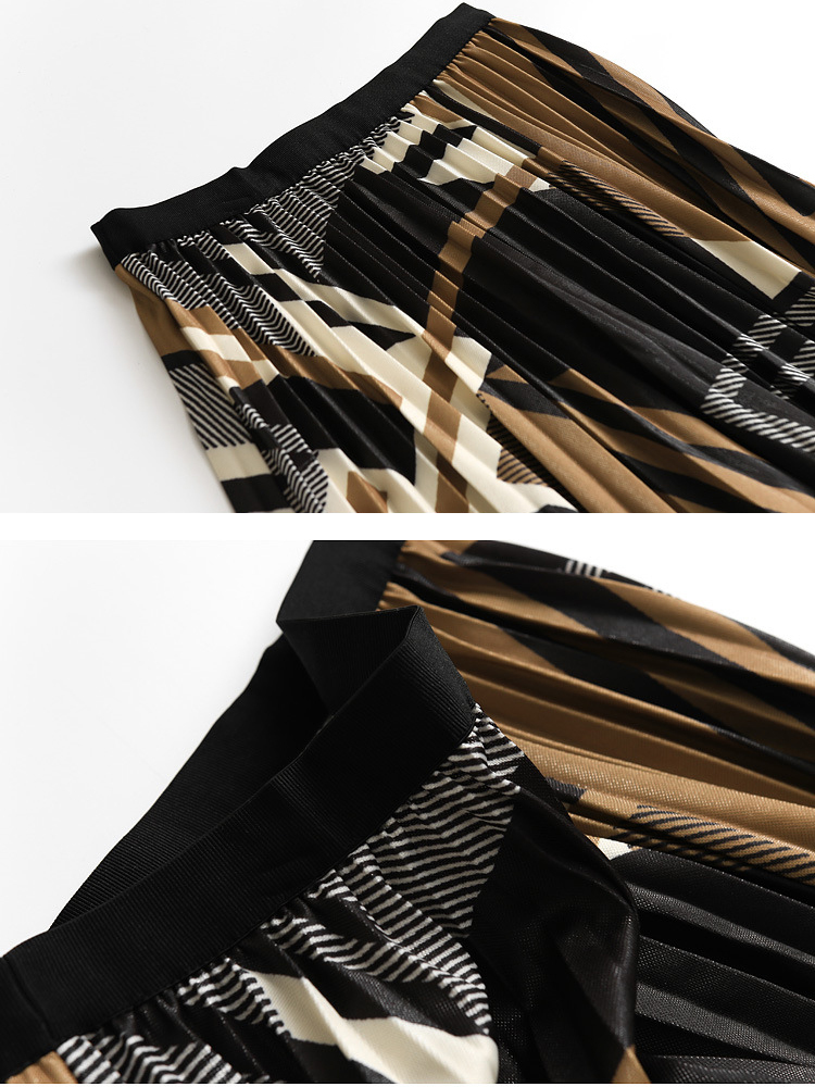 SURMIITRO Spring Summer Fashion Midi Long Pleated Skirt Women Korean Style Mid-Length High Waist A Line Female 220317