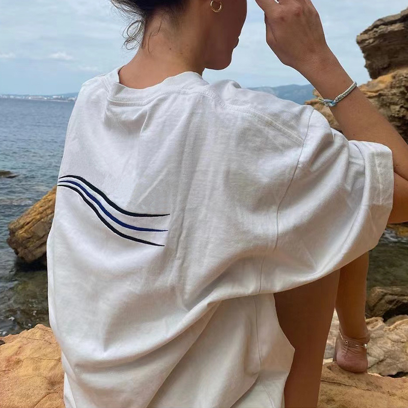 Embroidered Lettering Oversized Tee Black White Blue Casual Short Sleeves T-shirts Cotton T Shirts Men Women Hip Hop Streetwear MG220061
Embroidered Lettering Oversized Tee Black White Blue Casual Short Sleeves T-shirts Cotton T Shirts Men Women Hip Hop Streetwear MG220061