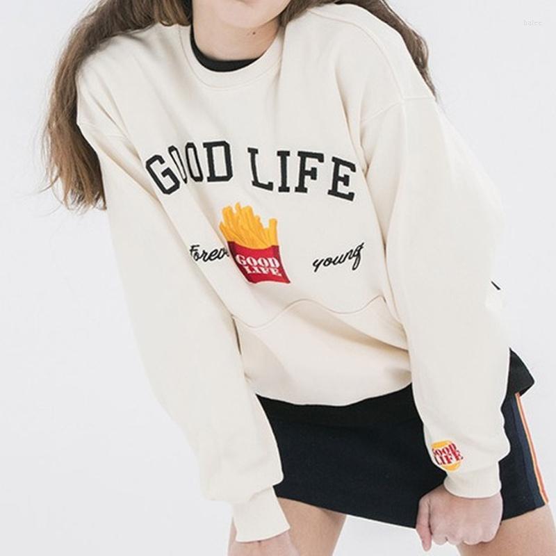 Women' Hoodies & Sweatshirts Korean Fashion Hip Hop Men Women Couple Pullover Fries Letter Embroidery Sweatshirt Streetwear Casual Loose Tr, Apricot
Women' Hoodies & Sweatshirts Korean Fashion Hip Hop Men Women Couple Pullover Fries Letter Embroidery Sweatshirt Streetwear Casual Loose Tr, Apricot