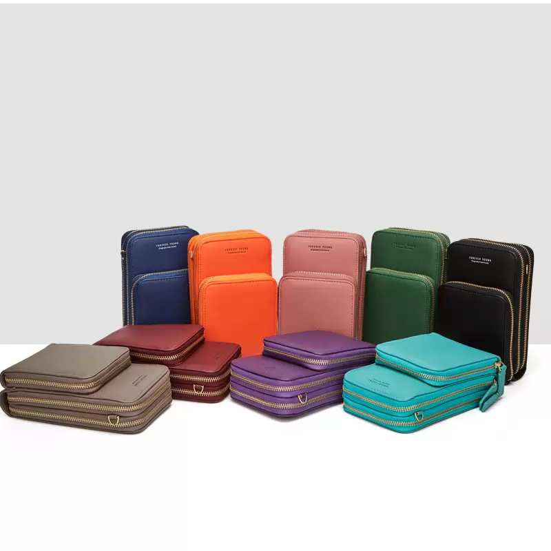 Super Practical Fashion Multifunction Pu Leather Crossbody Cellphone Phone Bag Women Small Casual Shoulder Bags Card Holder Lady Functional Instrument