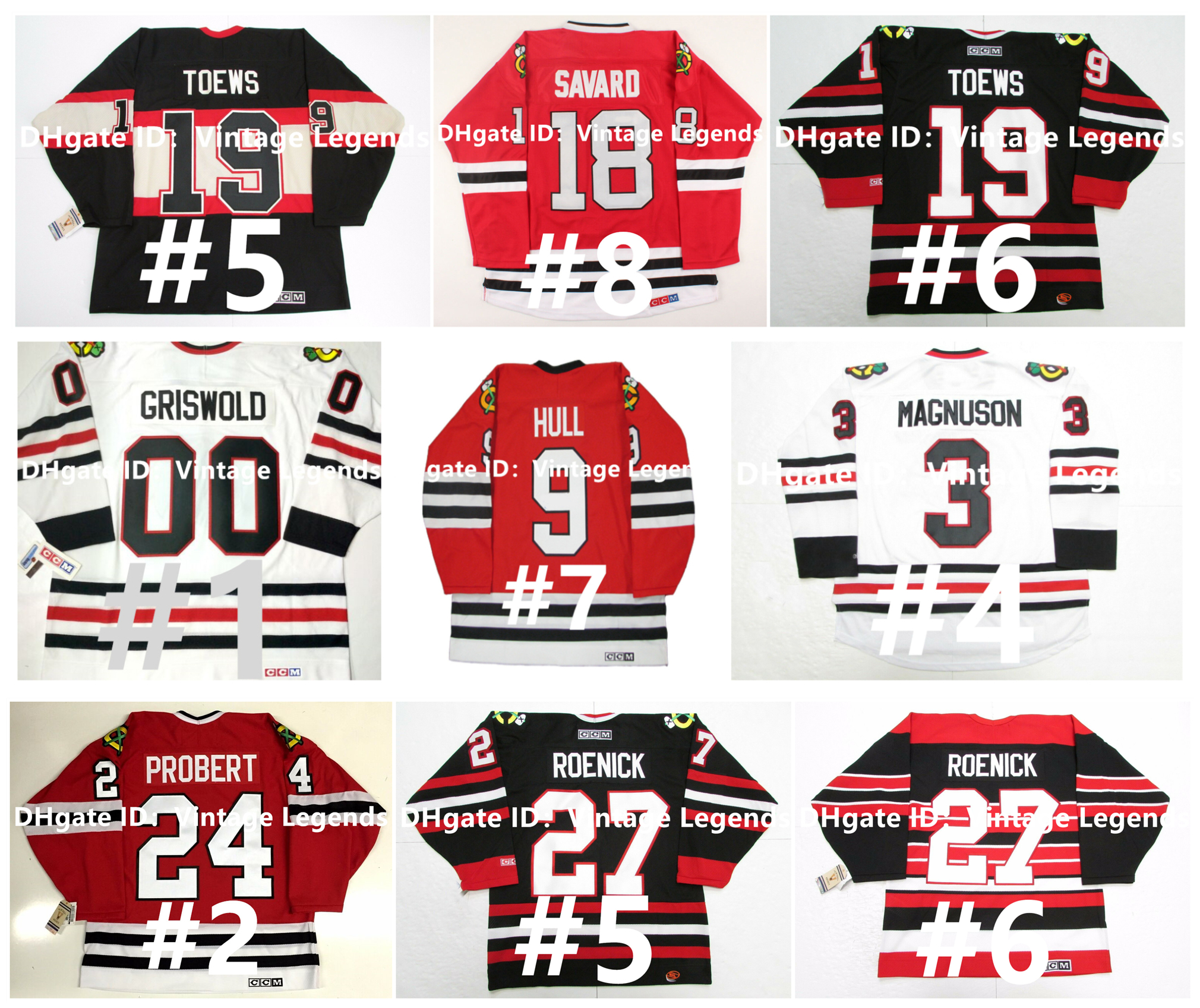 Vintage CCM Hockey Jerseys BOB PROBERT CHRIS CHELIOS Stan KEITH MAGNUSON PILOTE ED BELFOUR Bobby Hull Jeremy Roenick DOMINIK HASEK SAVARD JONATHAN TOEWS Size S-XXXXL, As pic
Vintage CCM Hockey Jerseys BOB PROBERT CHRIS CHELIOS Stan KEITH MAGNUSON PILOTE ED BELFOUR Bobby Hull Jeremy Roenick DOMINIK HASEK SAVARD JONATHAN TOEWS Size S-XXXXL, As pic