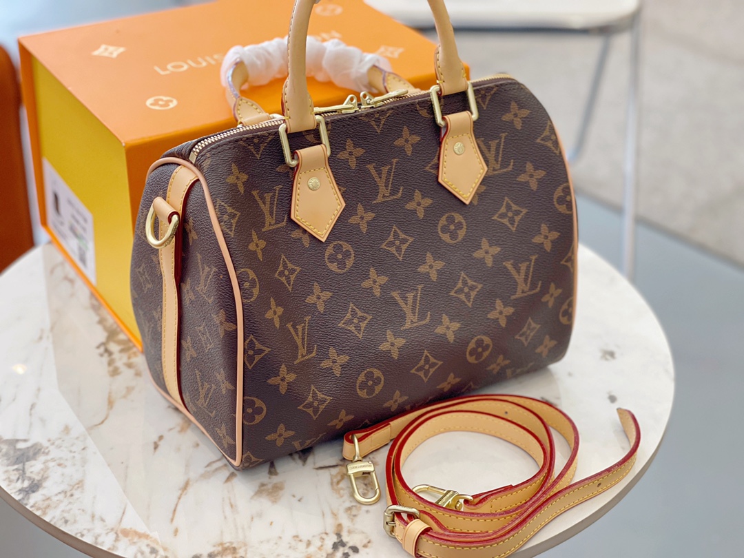 Louise Viuton Handbags shoulder bag printing letter flower Boston Bags Classic Fashion Handbag