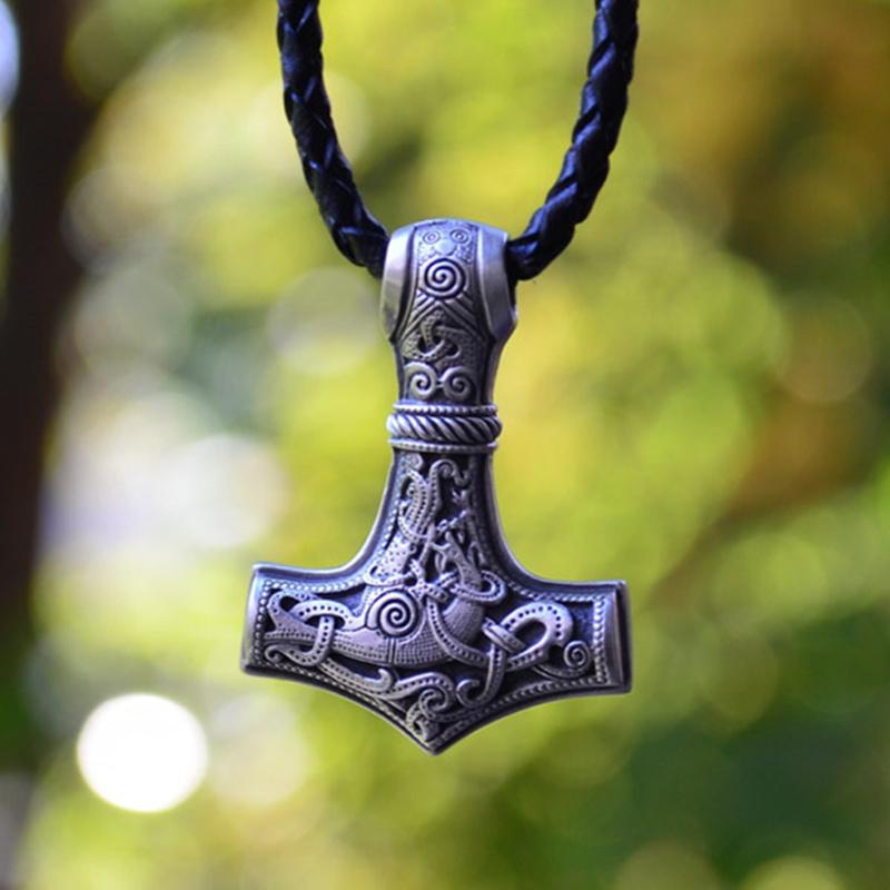 Pendant Necklaces Viking Stainless Steel Tor Hammer Mjolnir Scandinavian Necklace Nordic Amulet JewelryPendant
Pendant Necklaces Viking Stainless Steel Tor Hammer Mjolnir Scandinavian Necklace Nordic Amulet JewelryPendant