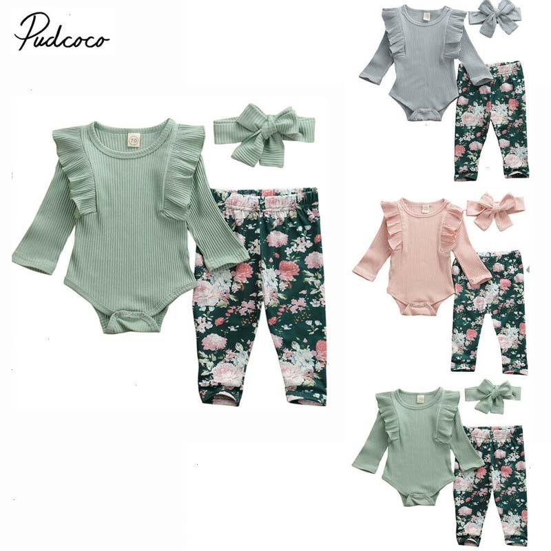 Baby Spring Autumn Clothing Sets Newborn Infant Girls Long Sleeve Ruffled Romper Floral Leggings Headband Ribbed Outfits, Gray
Baby Spring Autumn Clothing Sets Newborn Infant Girls Long Sleeve Ruffled Romper Floral Leggings Headband Ribbed Outfits, Gray