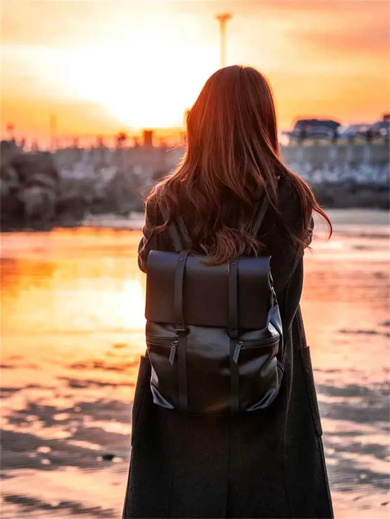 Suitcases Nordic Sweden Brand Gl Women's Fashion College Student Computer Backpack Men's Soft Leather Schoolbag