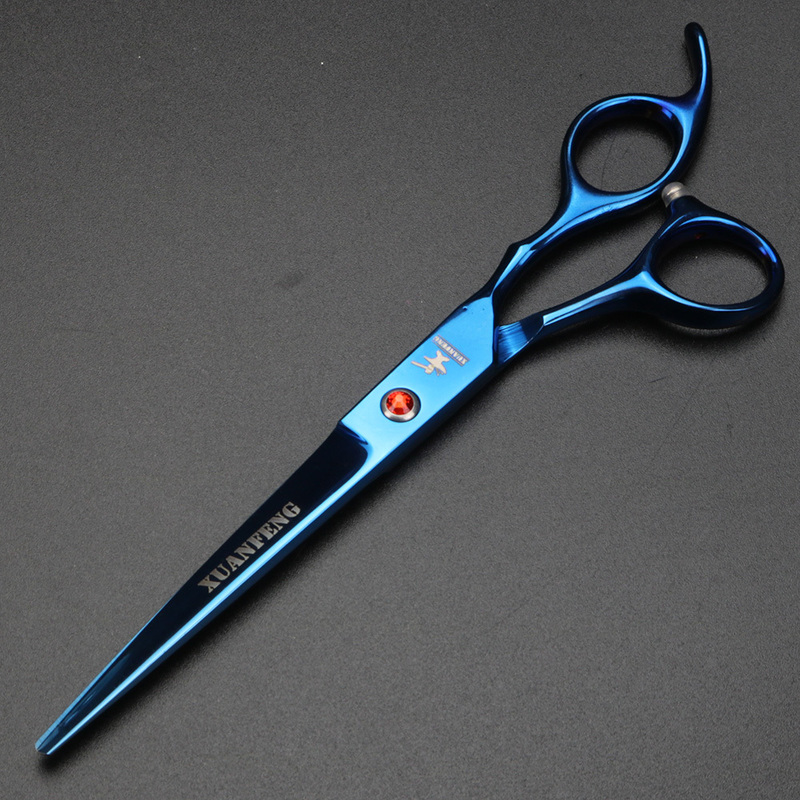 XUANFENG Professional pet Beauty scissors, 7-inch / curved shears 6.5-inch thinning + holster kit 220317