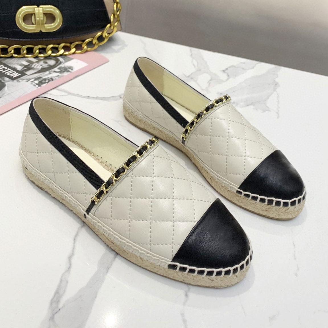 Designer Casual Shoes Classic Fisherman Shoes Ladies Outdoor Straw Loafers Platform Sneakers Knitted Canvas Fashion Calfskin Shoe Kingremit03