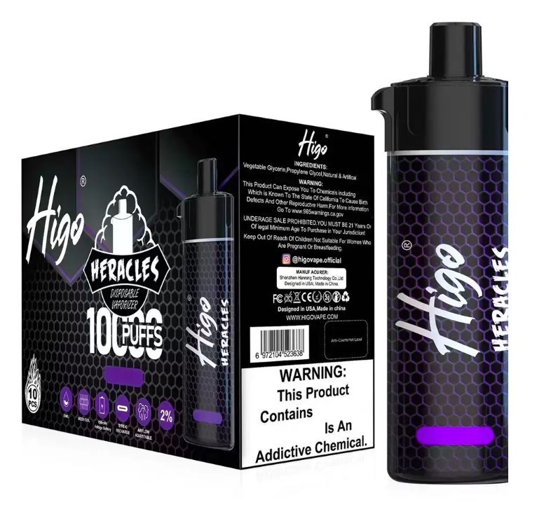 Authentic Higo Heracles Disposable E cigarettes 10000 Puffs Vape Pen 20ml Pre-filled Mesh Coil Pods 850mAh Rechargeable Battery flie pro max hero vapes
Authentic Higo Heracles Disposable E cigarettes 10000 Puffs Vape Pen 20ml Pre-filled Mesh Coil Pods 850mAh Rechargeable Battery flie pro max hero vapes