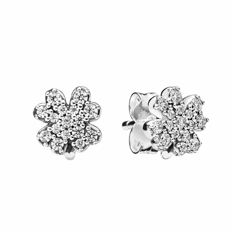 NEW Sparkling Clover Stud Earring 925 Sterling Silver CZ diamond Pave Womens Wedding Gfit with Original box set for Pandora Earrings
NEW Sparkling Clover Stud Earring 925 Sterling Silver CZ diamond Pave Womens Wedding Gfit with Original box set for Pandora Earrings