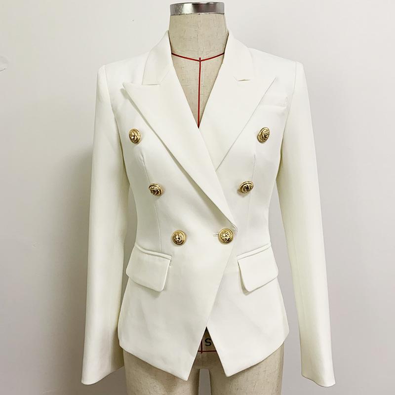 Women' Suits & Blazers Suit European And American Coat Woman Metal Lion Button Double Breasted Female Solid Color Black Professional SuitWo, Yg0028 lattice
Women' Suits & Blazers Suit European And American Coat Woman Metal Lion Button Double Breasted Female Solid Color Black Professional SuitWo, Yg0028 lattice