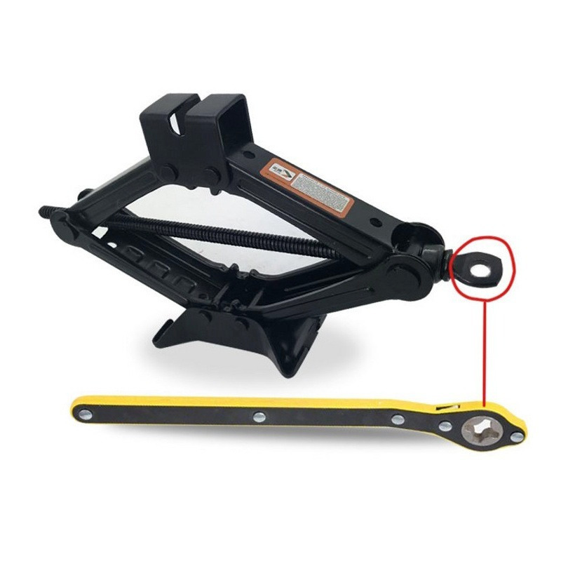 Jack Labor-saving Wrench Car Lifting Joystick Handle Tool Auto Wheel Lug Wrench Repair Tool 360 Degree Rotation Car Jack Wrench