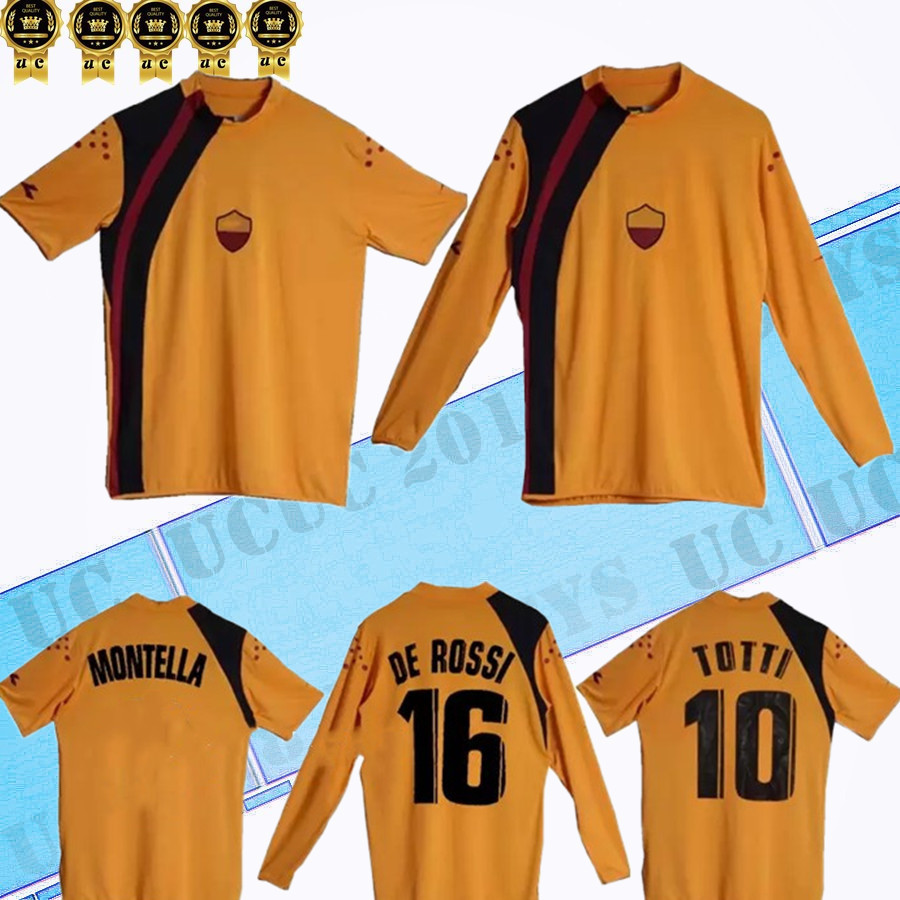 Long sleeved 2005 2006 Retro Soccer Jerseys MONTELLA 9 DE ROSSI 16 TOTTI 10 05 06 short sleeved classic football shirts, 05/06 home
Long sleeved 2005 2006 Retro Soccer Jerseys MONTELLA 9 DE ROSSI 16 TOTTI 10 05 06 short sleeved classic football shirts, 05/06 home