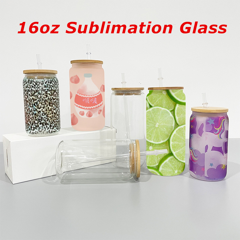 Wholesale! 16oz Sublimation Clear Frosted Beer Glasses With Lids&PLASTIC Straws 500ml White Blank Water Bottles DIY Heat Transfer Wine Tumblers A12
Wholesale! 16oz Sublimation Clear Frosted Beer Glasses With Lids&PLASTIC Straws 500ml White Blank Water Bottles DIY Heat Transfer Wine Tumblers A12