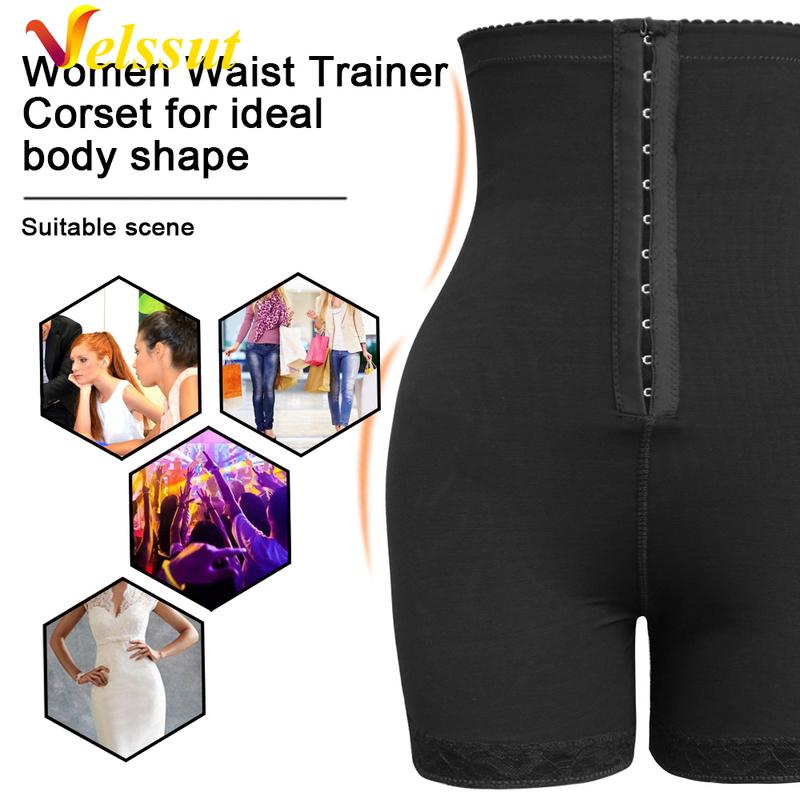 Velssut Shapewear for Women Fajas Waist Cincher Underwear Waist Trainer Bodi Shaper Under Dresses Tummy Control Panties 220506